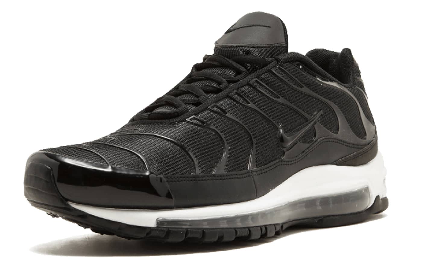 nikelab air max 97 plus black white