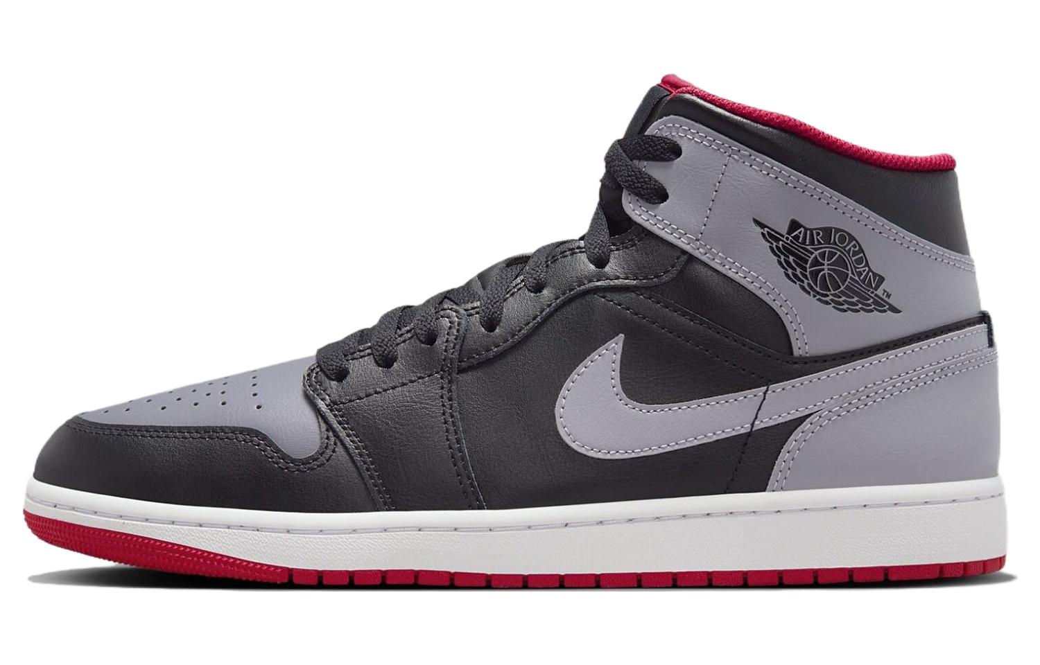 air jordan 1 mid shadow fire red