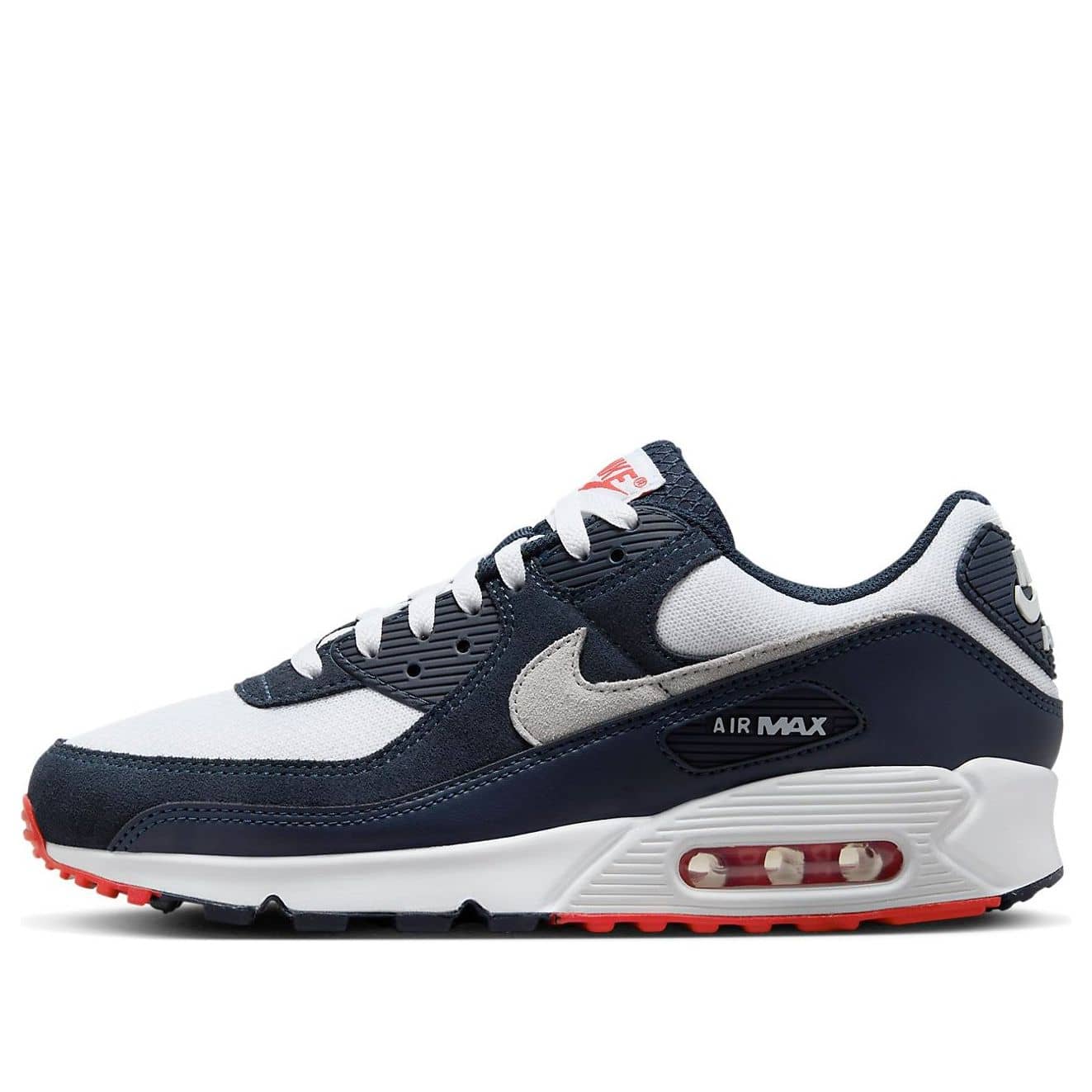 nike air max 90 navy crimson