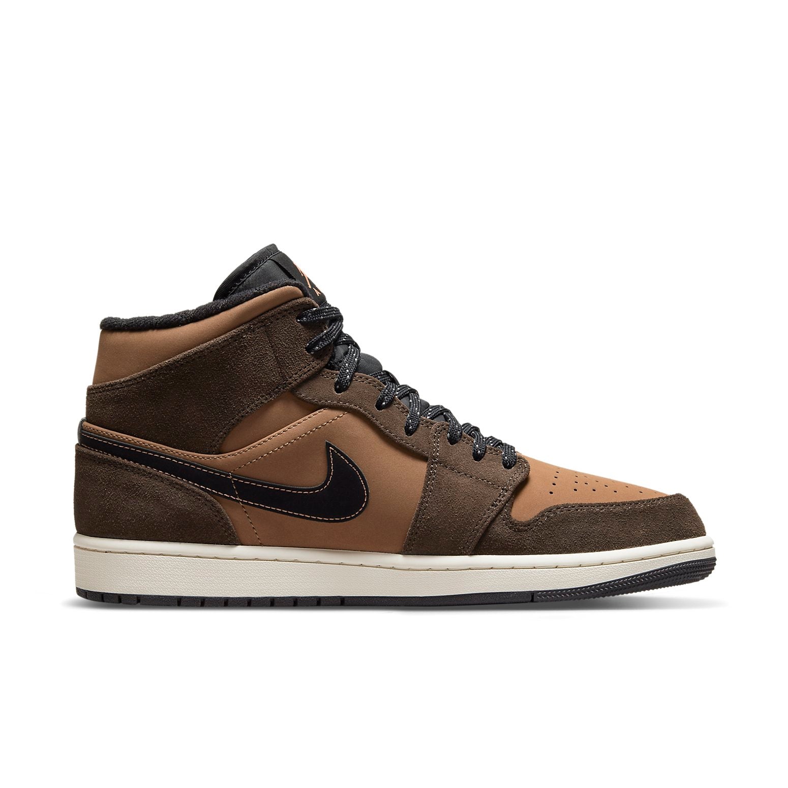 air jordan 1 mid se dark chocolate