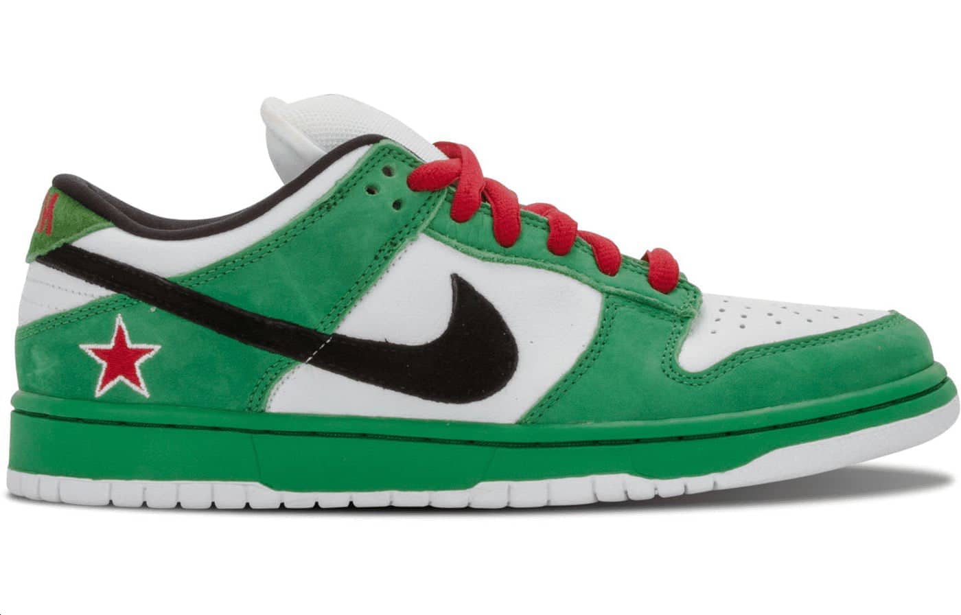 nike dunk low pro sb heineken