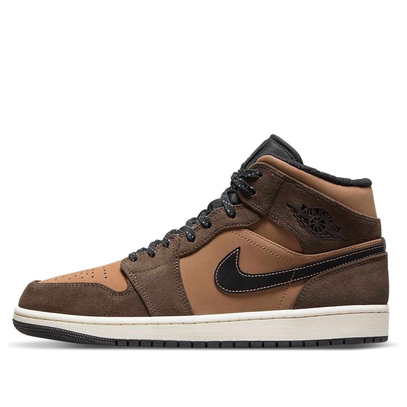 air jordan 1 mid se dark chocolate