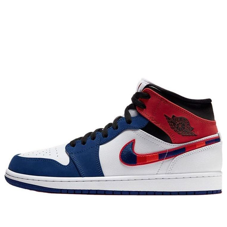 air jordan 1 mid multicolored swoosh