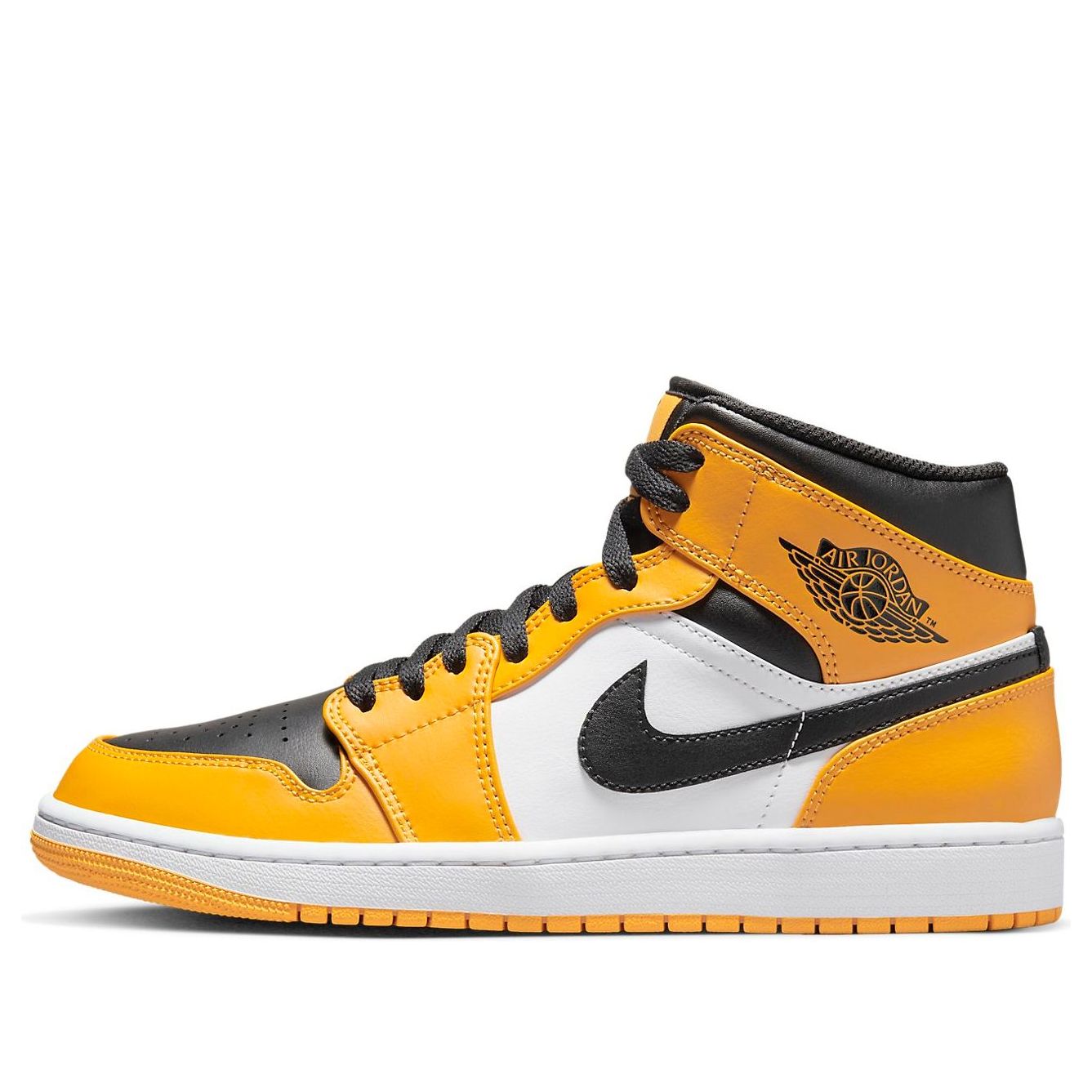 air jordan 1 mid reverse yellow toe