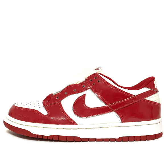 nike dunk low white varsity red
