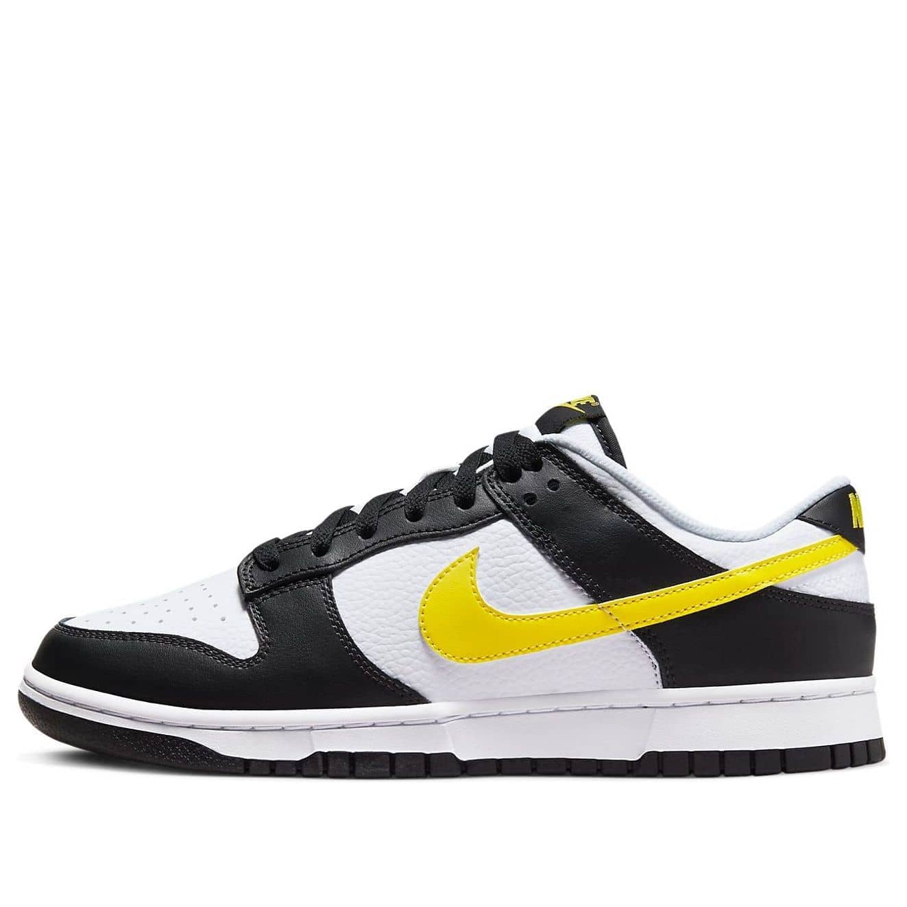 nike dunk low black opti yellow