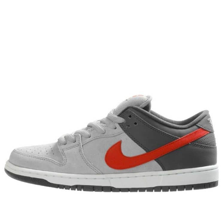 nike dunk low pro sb grey red