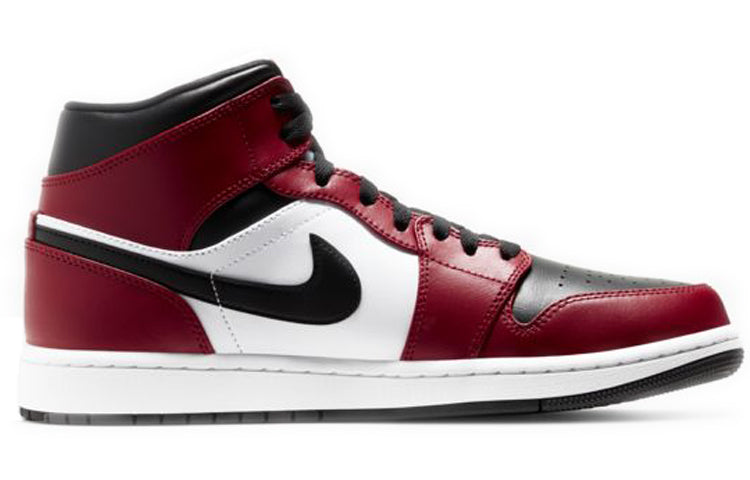 air jordan 1 mid chicago black toe