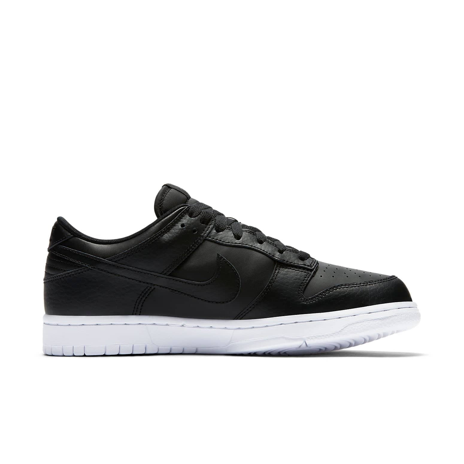 nike dunk low black white