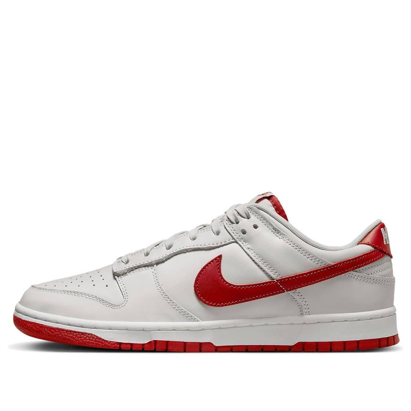 nike dunk low vast grey varsity red
