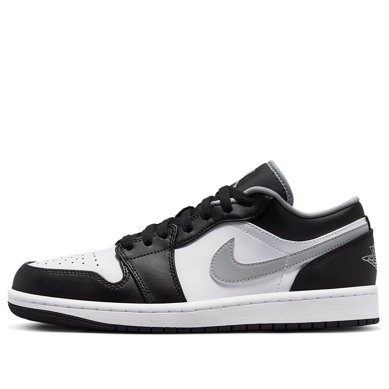 air jordan 1 low black white grey