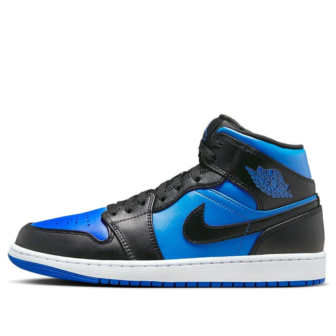 air jordan 1 mid black varsity royal