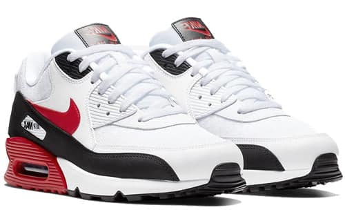 nike air max 90 black university red