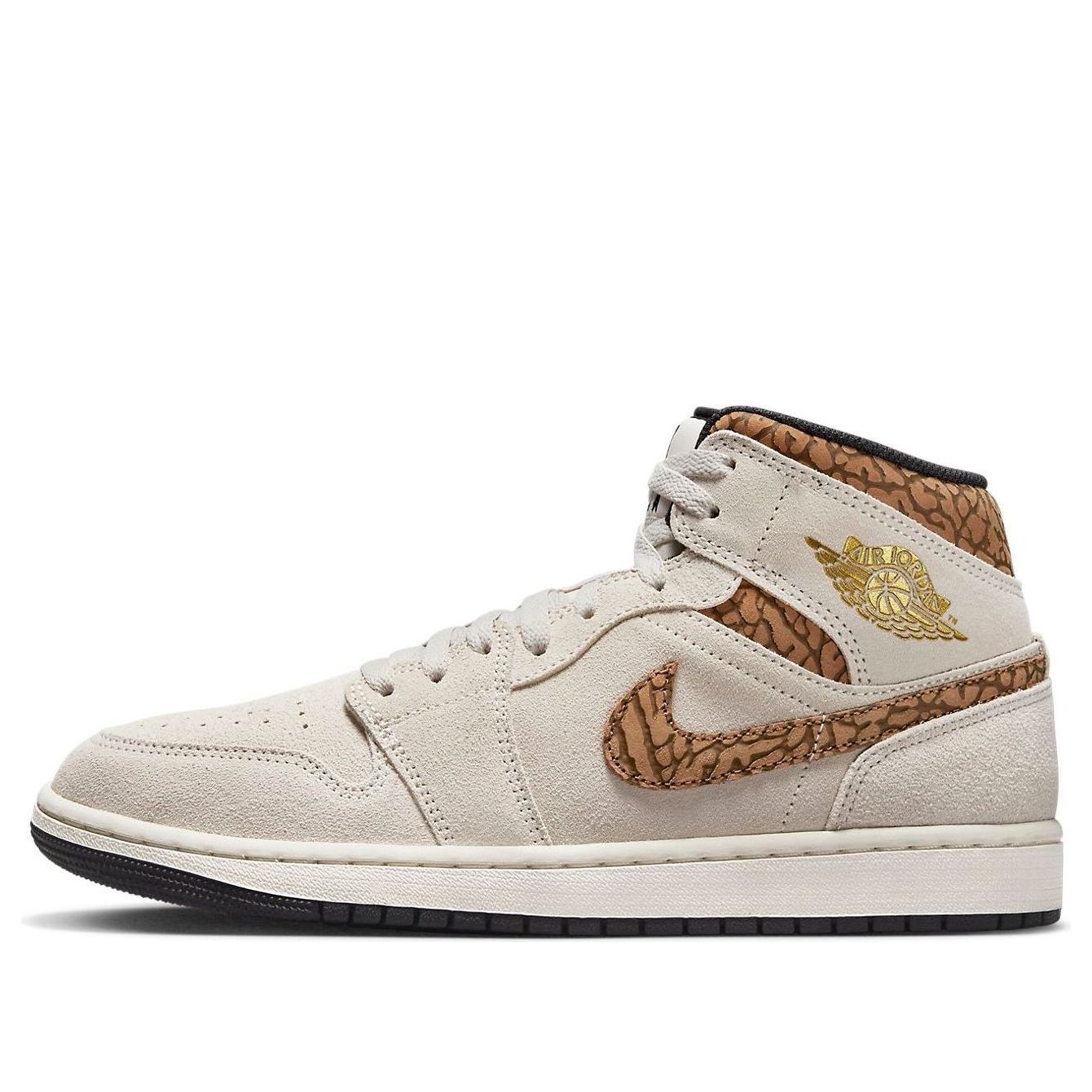air jordan 1 mid se brown elephant