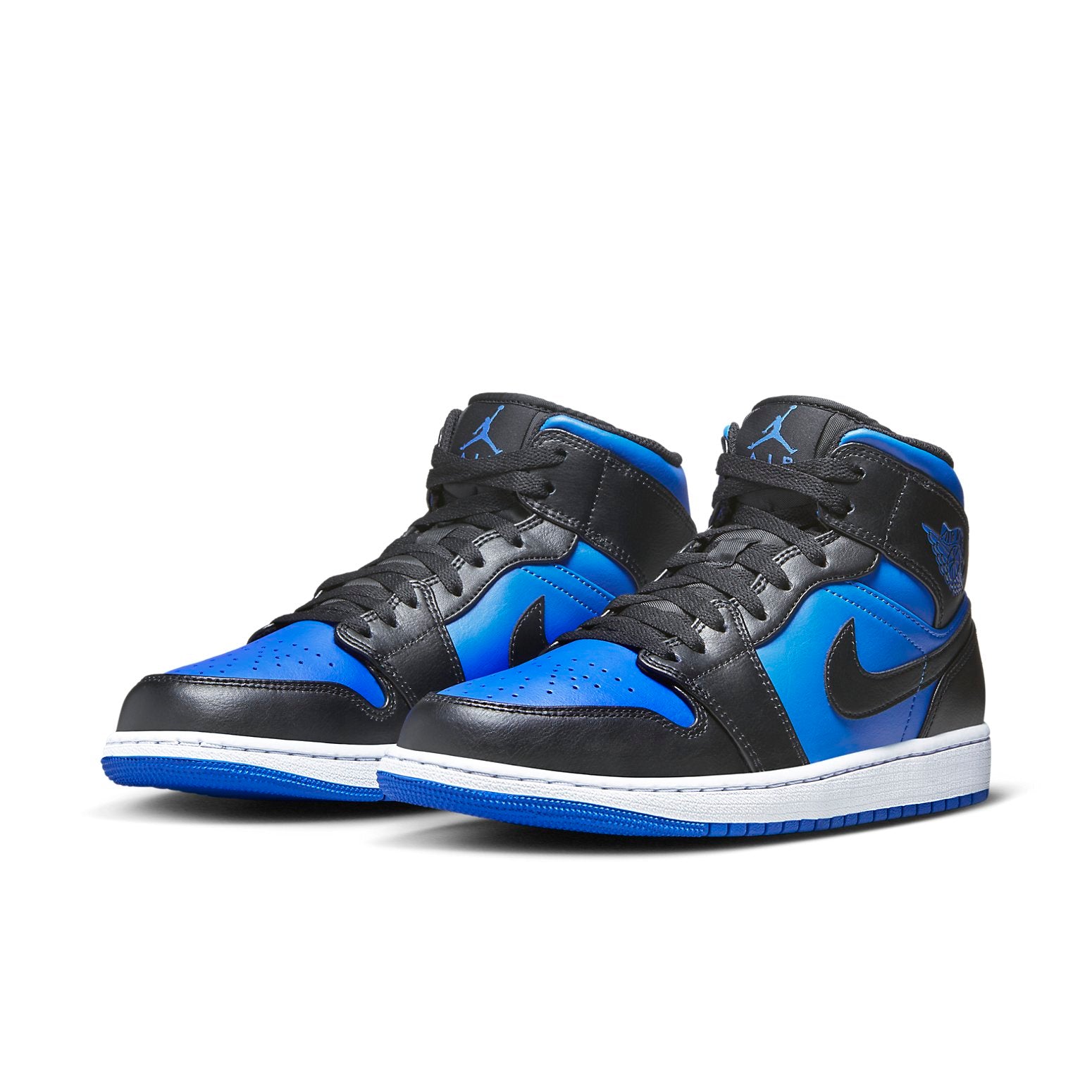 air jordan 1 mid black varsity royal