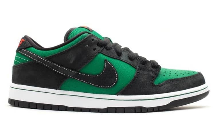 nike dunk low premium sb black green
