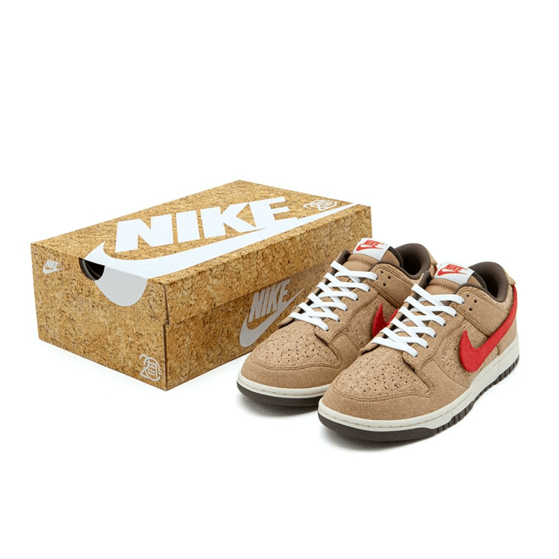 nike dunk low sp clot cork