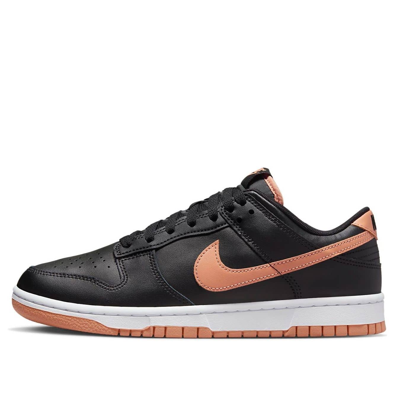 nike dunk low black amber brown