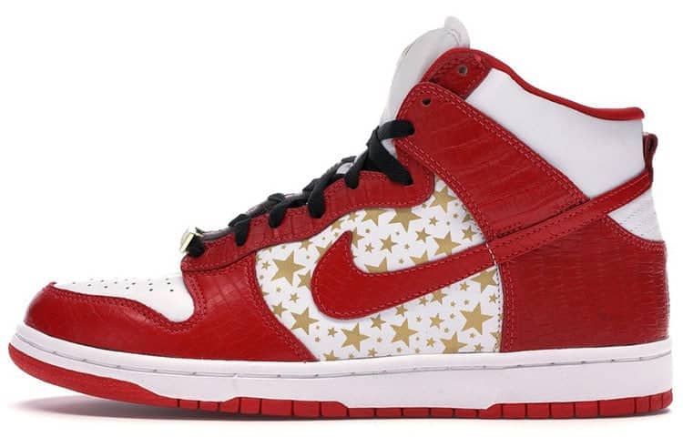 nike x supreme sb dunk low pro red