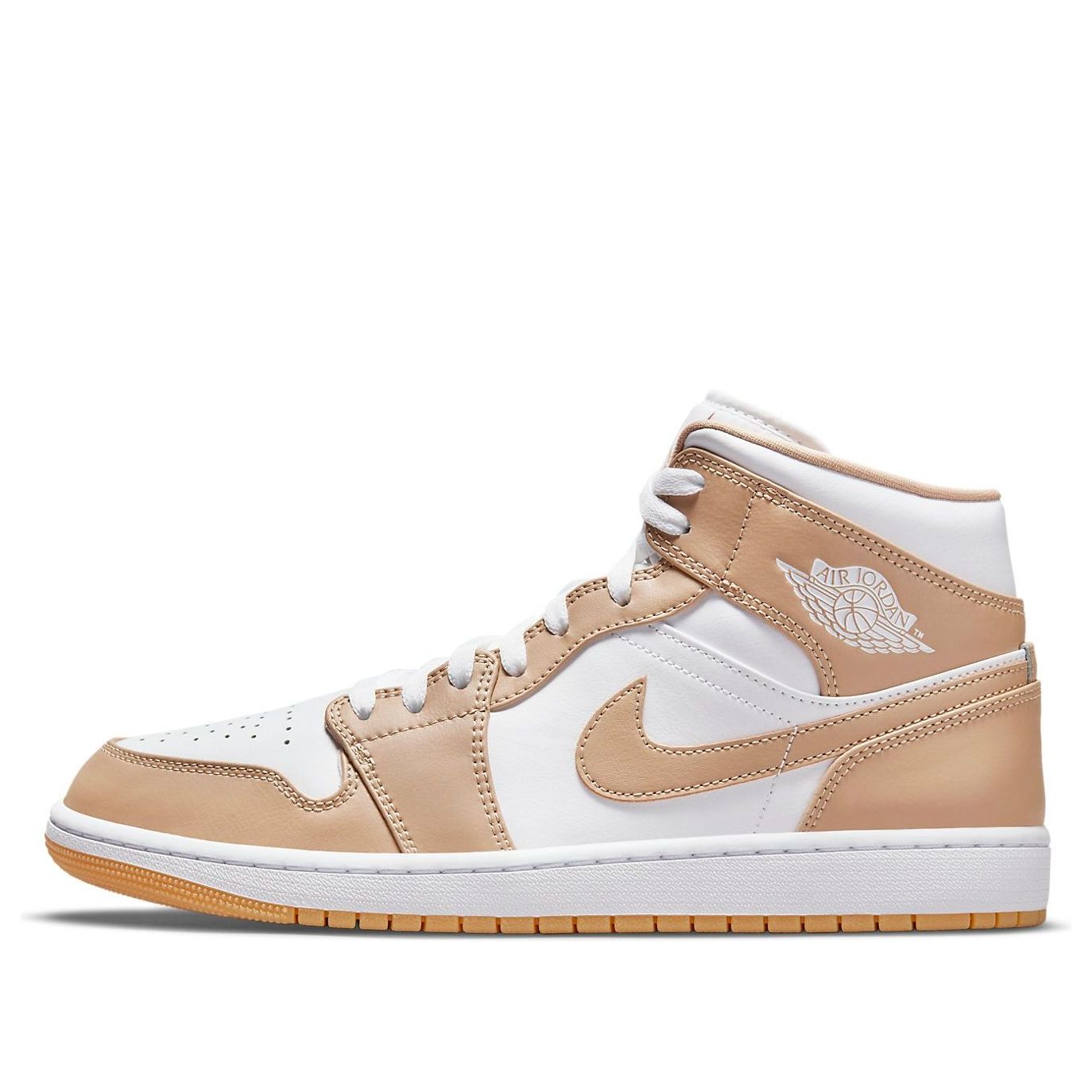 air jordan 1 mid tan gum