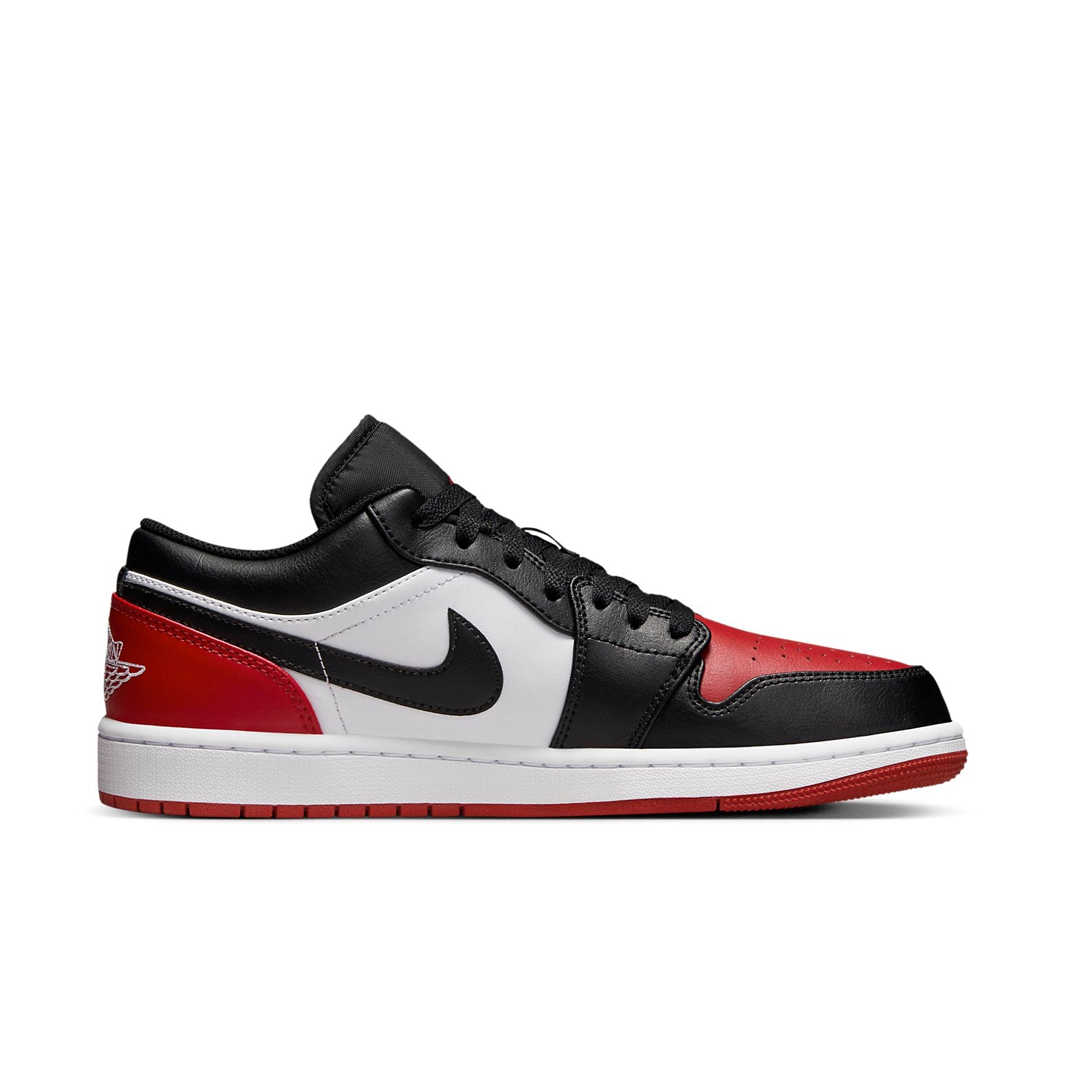 air jordan 1 low bred toe