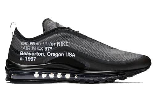 nike x off white air max 97 black