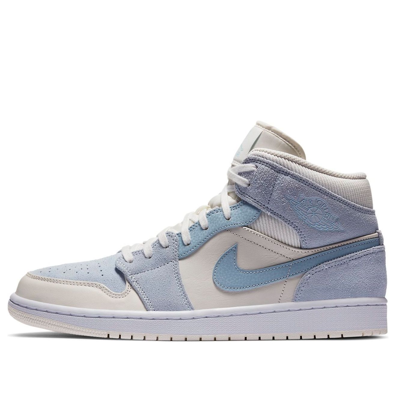 air jordan 1 mid se sail light blue