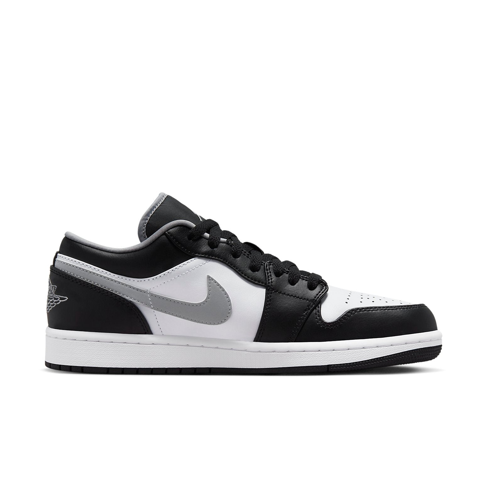 air jordan 1 low black white grey