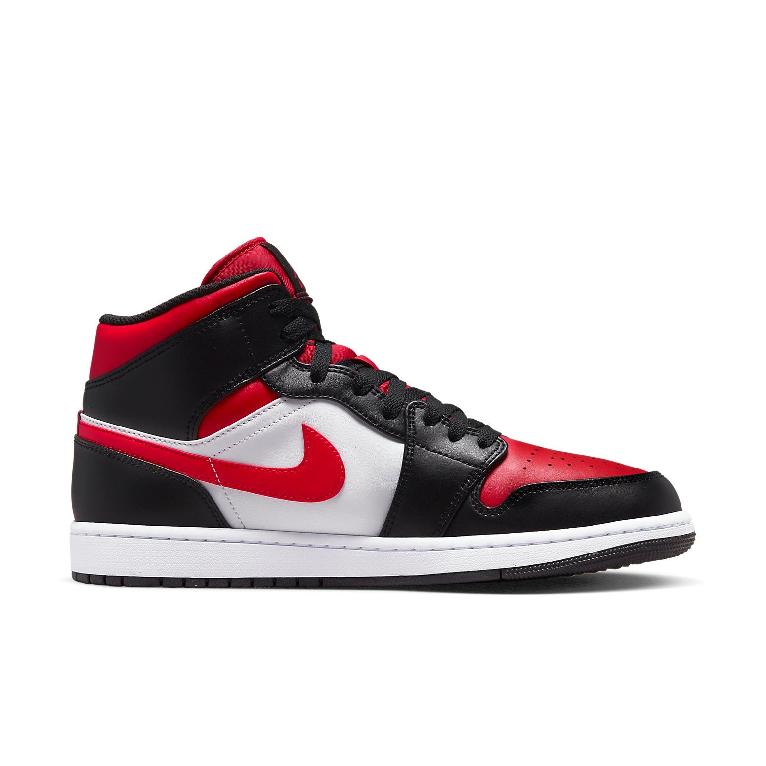 air jordan 1 mid bred toe