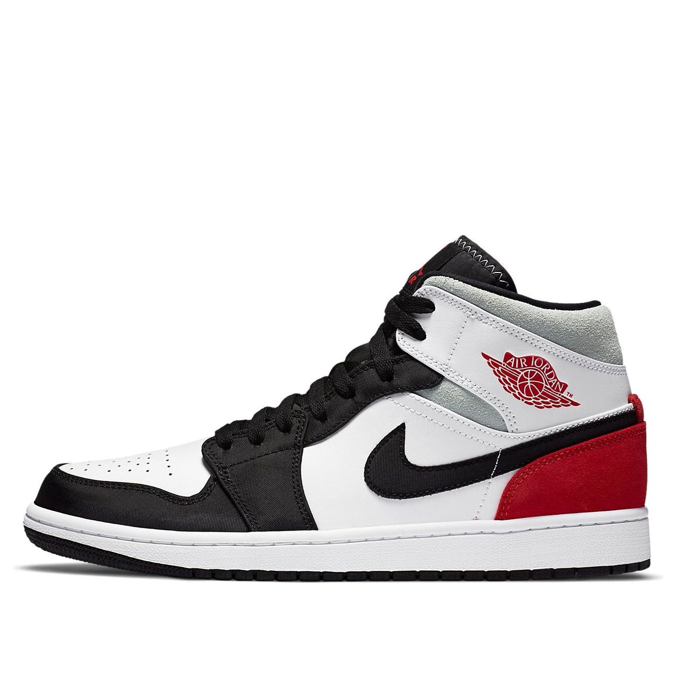air jordan 1 mid se red black toe