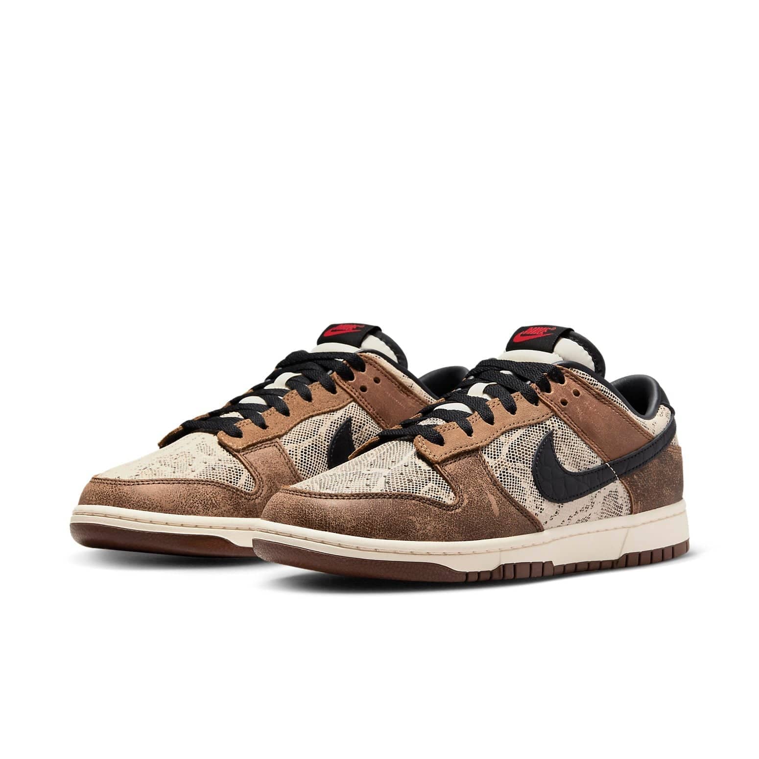 nike dunk low co jp brown snakeskin