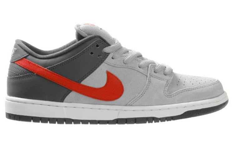 nike dunk low pro sb grey red