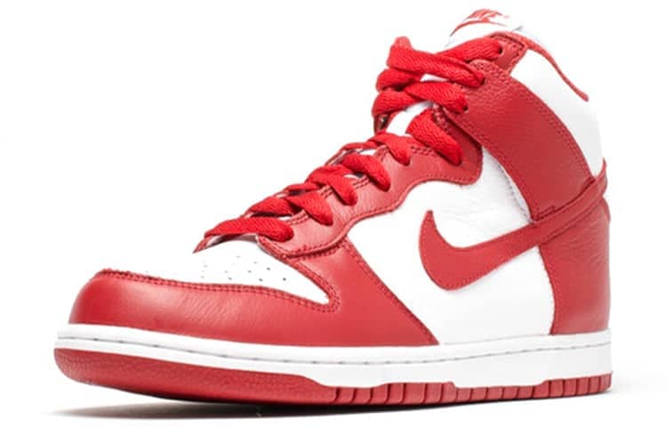 nike dunk retro qs be true white red