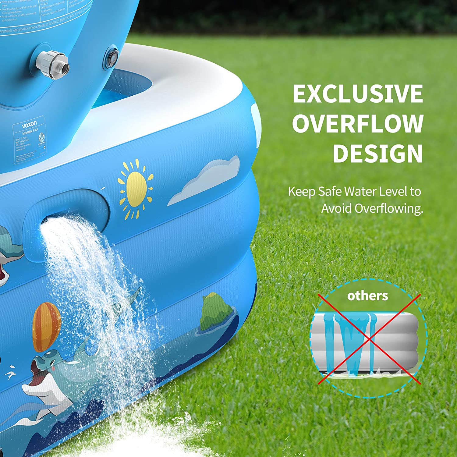 voxon inflatable swimming pool