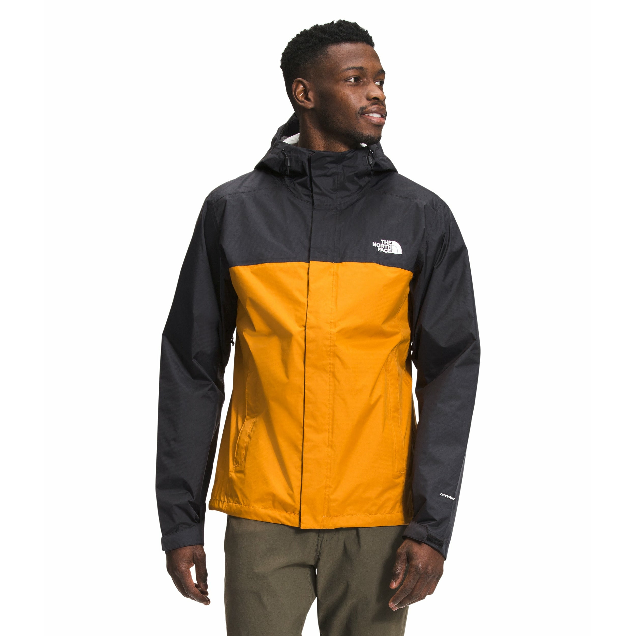 The North Face Men's Venture 2 Jacket in Citrine Yellow/TNF Black