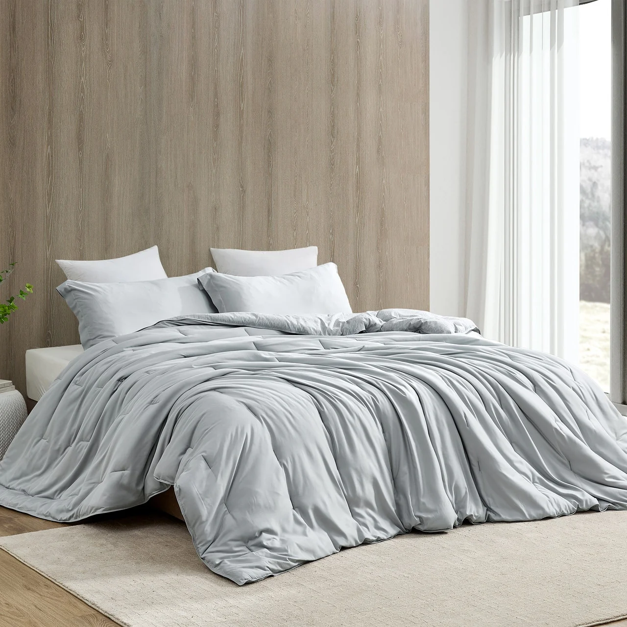 Ice Panda - Coma Inducer? Oversized Cooling Comforter Set - Glacier Gray