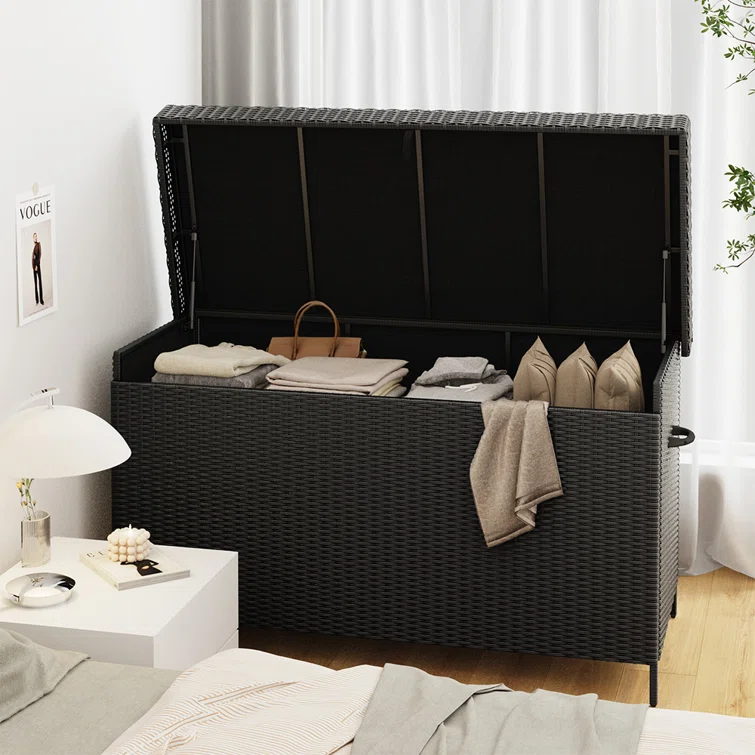 Ebern Designs Maritssa 60.5'' W 170 Gallons Water Resistant Deck Box