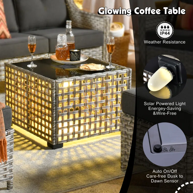 Mendota 6 - Person Outdoor Seating Group with Cushions