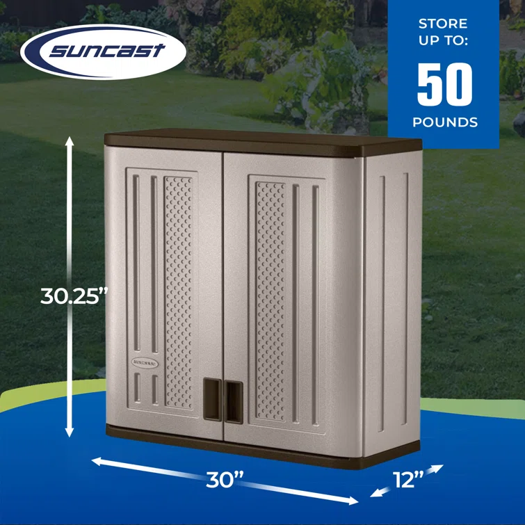 3 Piece Resin Single Storage Cabinet ( 30'' H x 12'' W x 30'' D) (Set of 2)