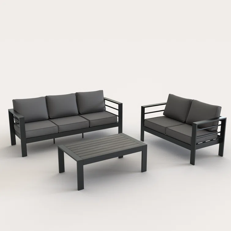 Kassian 5 - Person Outdoor Seating Group with Cushions
