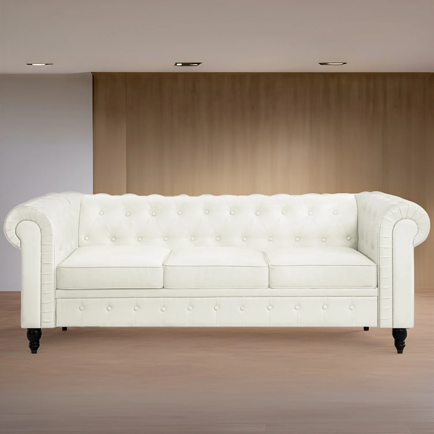 Elegance Chesterfield Sofa, Luxurious Comfort for Cozy Living Rooms, Mid-Century Modern couch, Elegance, 3-Seater Sofa