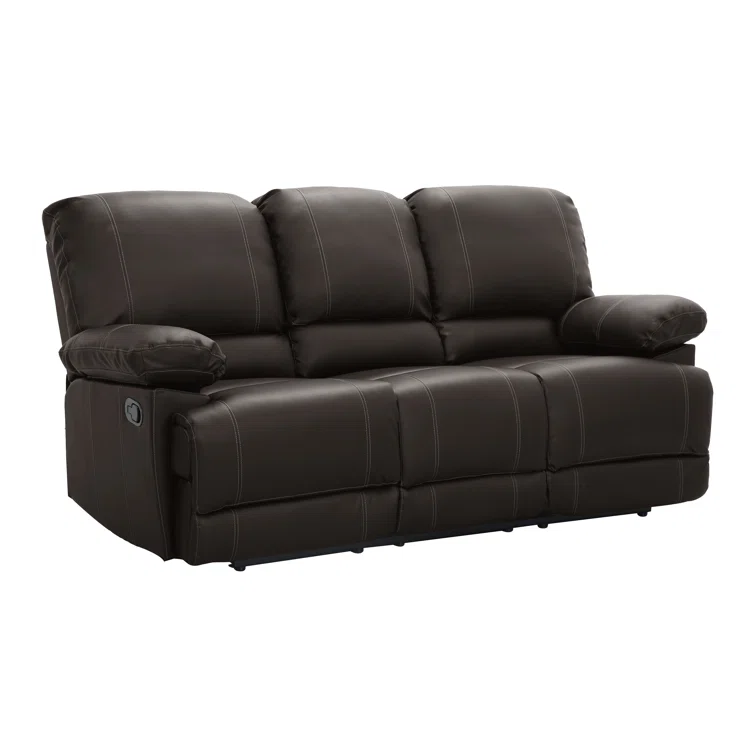 Taniyha 81'' Faux Leather Reclining Sofa