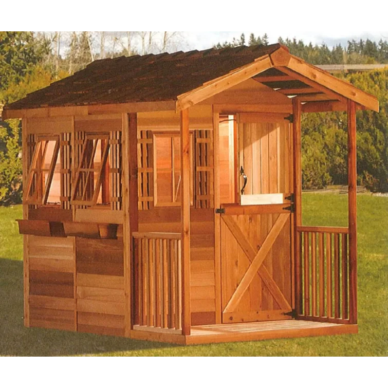 Gardener's Delight 6ft W x 9ft D Western Red Cedar Wood Storage Shed