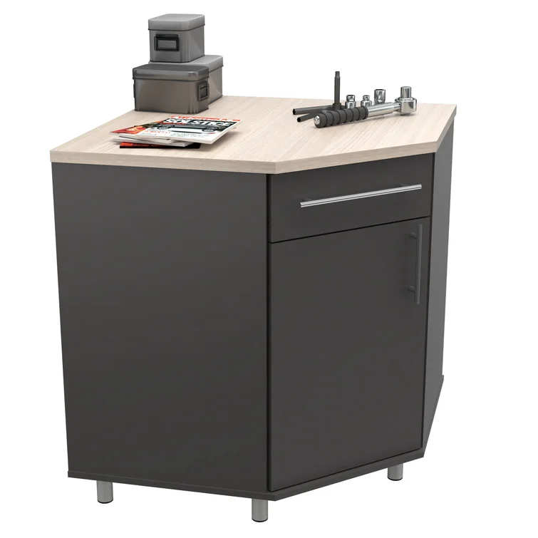 Jezelle Single Storage Cabinet ( 34.6'' H x 31.5'' W x 31.5'' D)