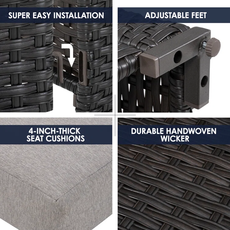 5 - Person Outdoor Seating Group with Cushions