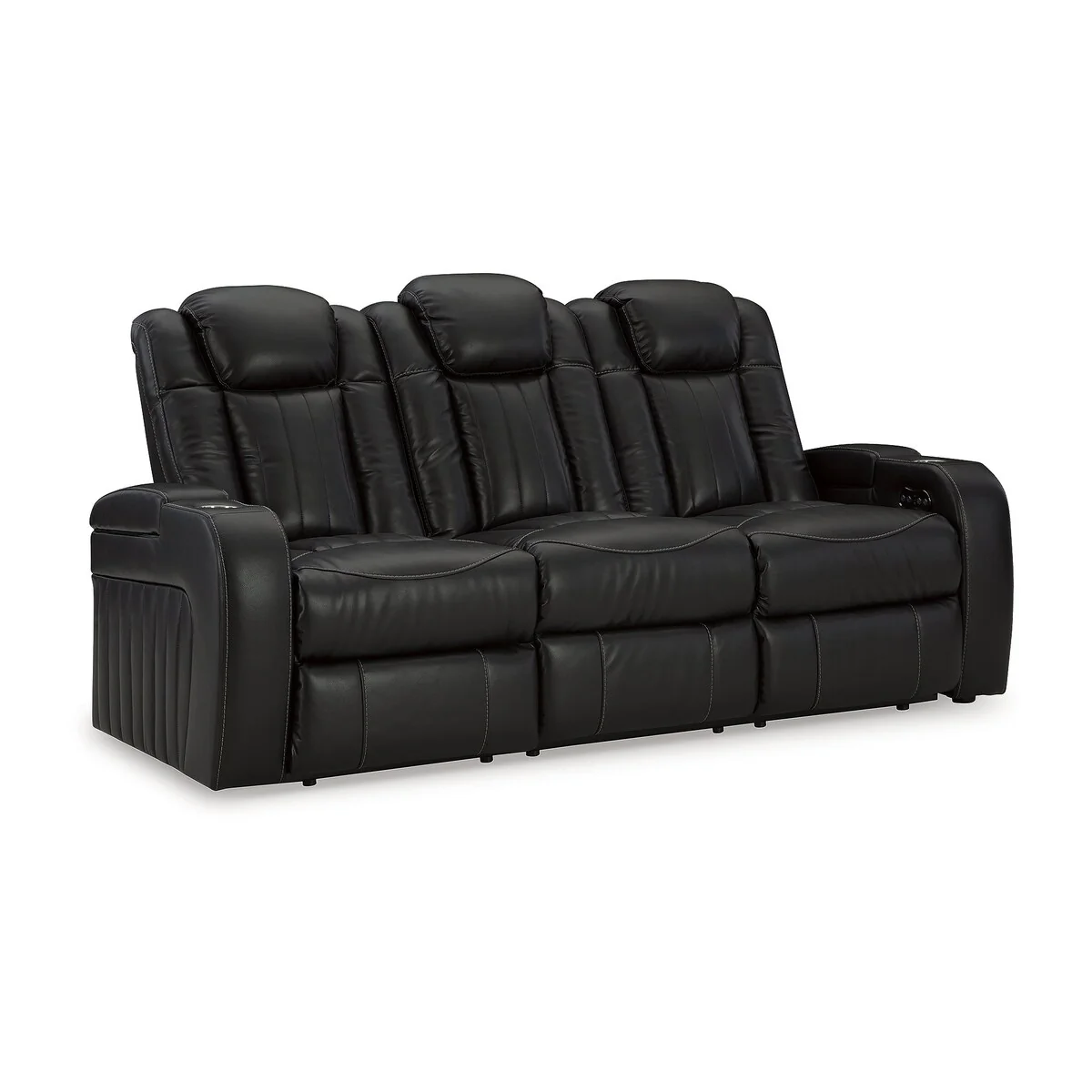 Signature Design by Ashley Caveman Den Midnight Power Reclining Sofa - 86