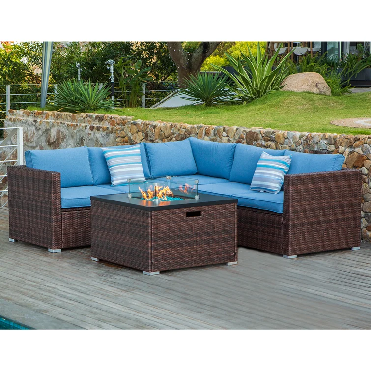 Maia 5 - Person Outdoor Seating Group with Cushions