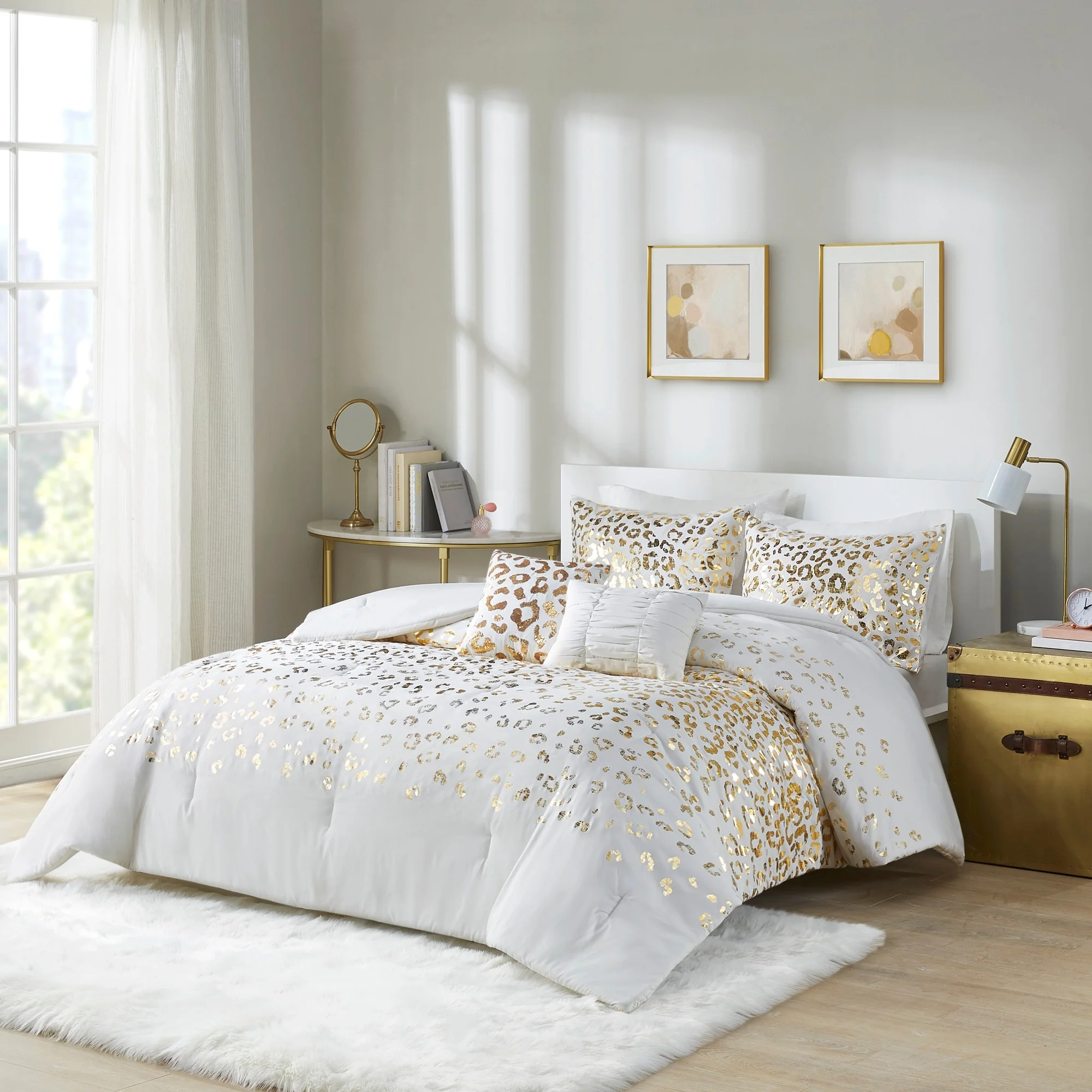 Serena Metallic Animal Printed Comforter Set by Intelligent Design