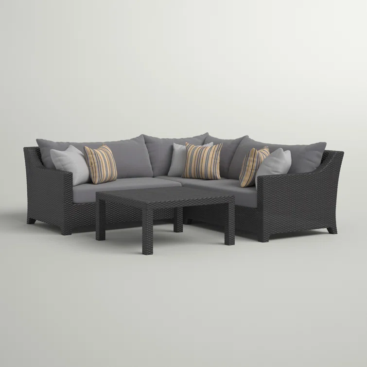 Fionnula 5 - Person Outdoor Seating Group with Cushions