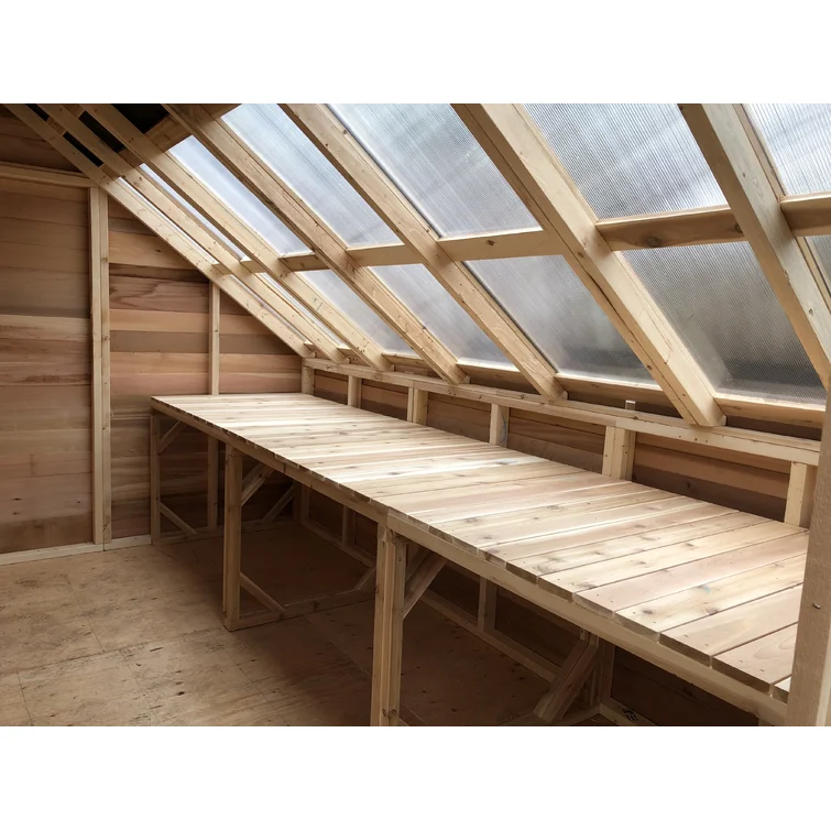 Sunhouse 12 ft W x 12 ft D Western Red Cedar Wood Storage Shed